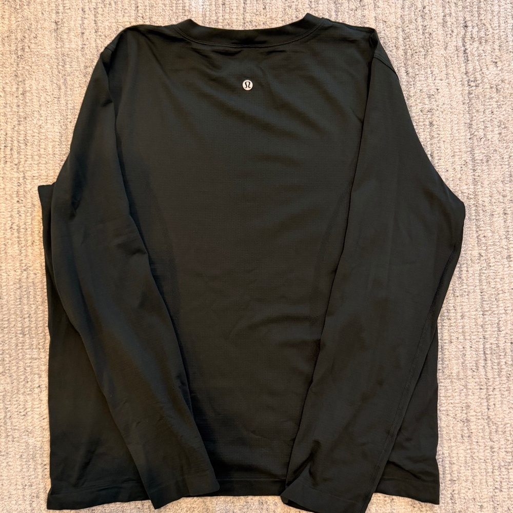 Lululemon Swiftly Relaxed Long Sleeve Shirt Updated Fit Size 8 Forest Green